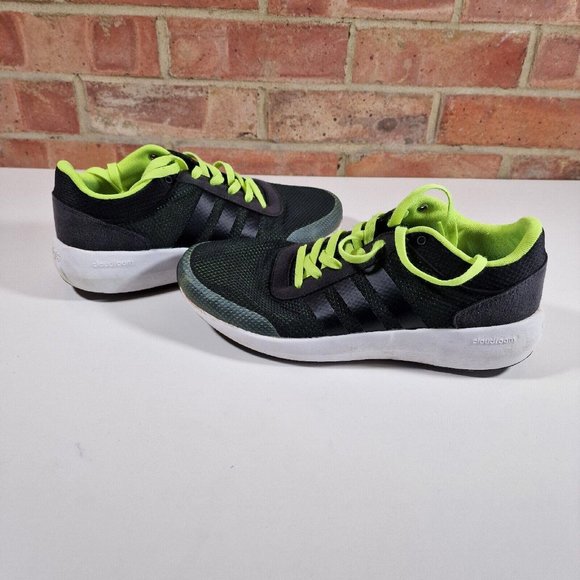adidas Other - Adidas Mens Cloudfoam Lite Racer 3.0 UK 9 Green & Black Upper White VGC Comfort